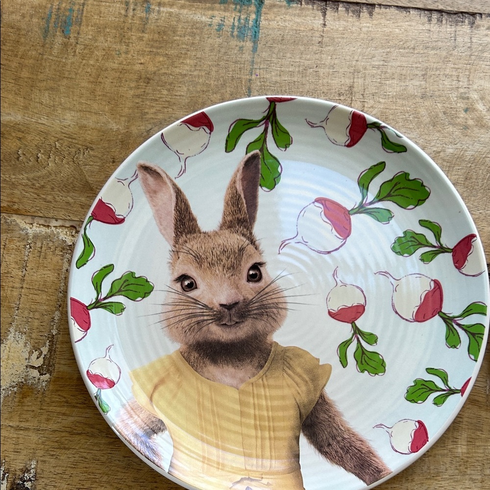 World Market Ceramic Plate with Black Logo Accent - Picture 3 of 10